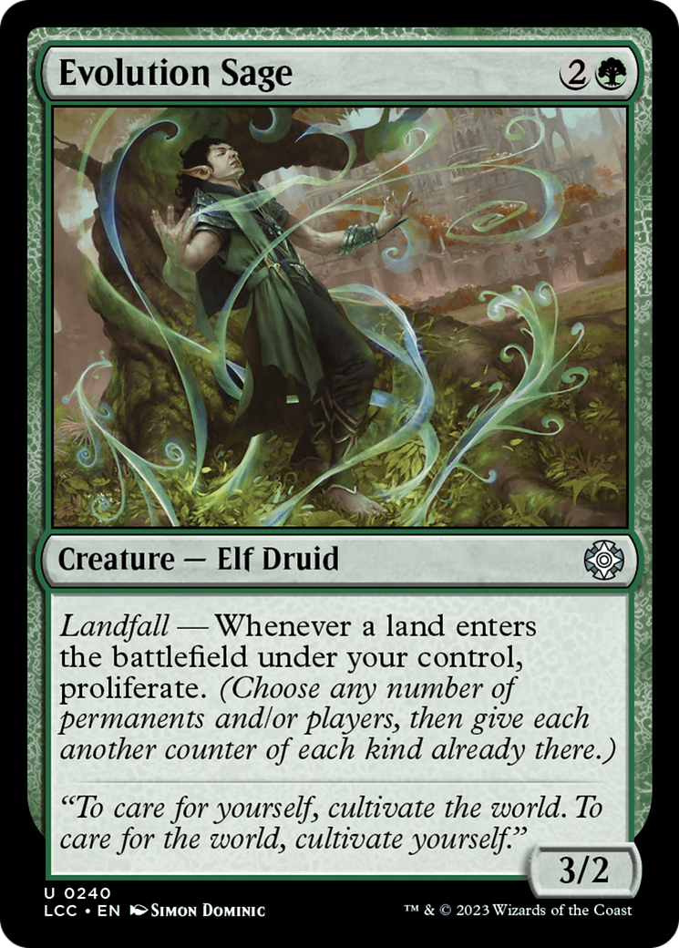 Evolution Sage [The Lost Caverns of Ixalan Commander] | Cards and Coasters CA