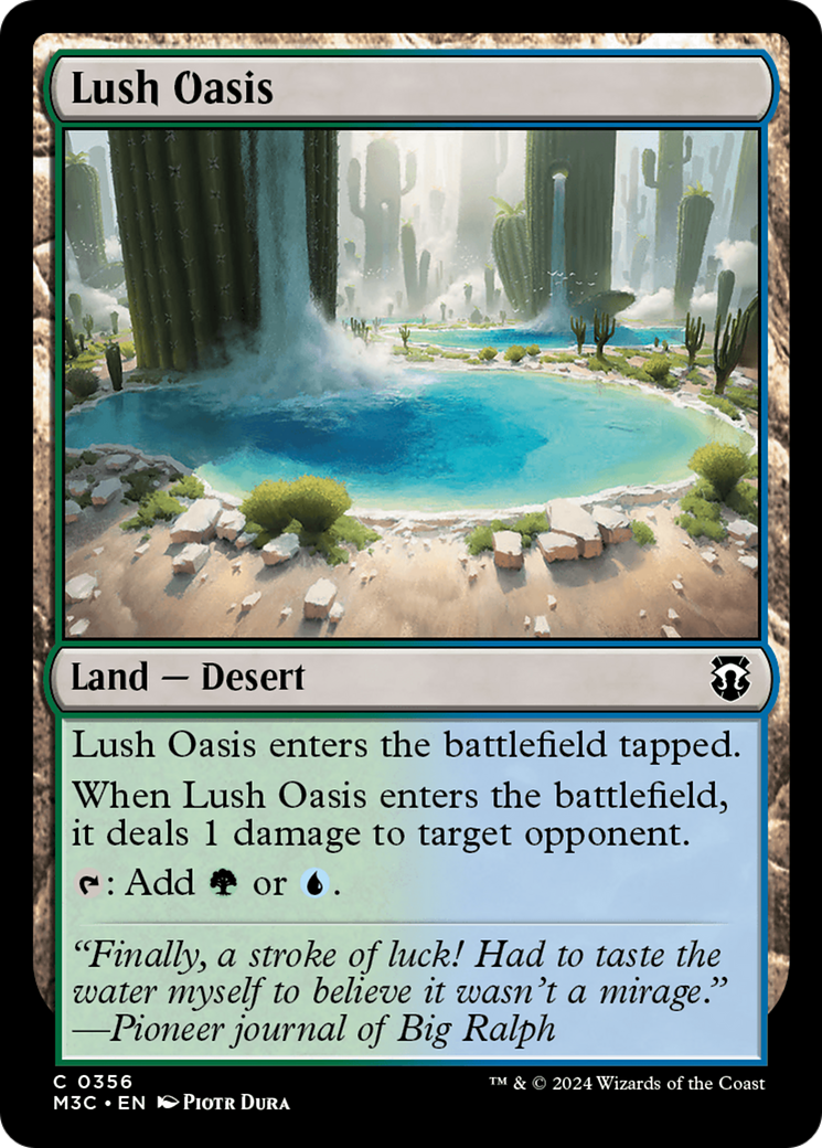 Lush Oasis (Ripple Foil) [Modern Horizons 3 Commander] | Cards and Coasters CA