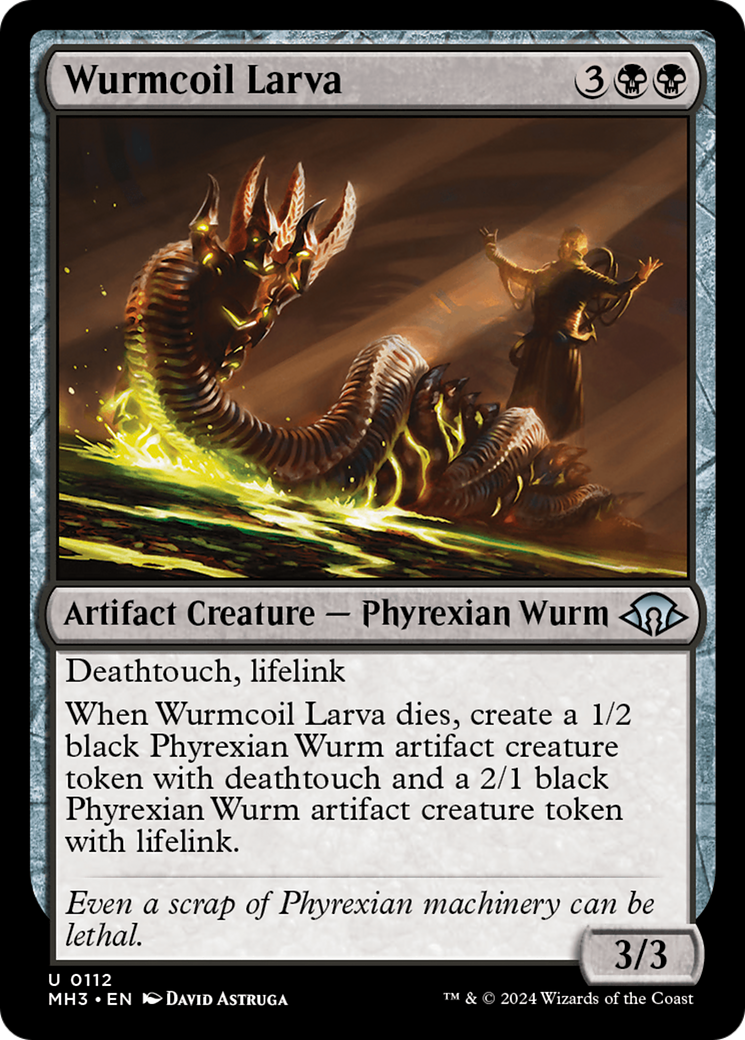 Wurmcoil Larva [Modern Horizons 3] | Cards and Coasters CA