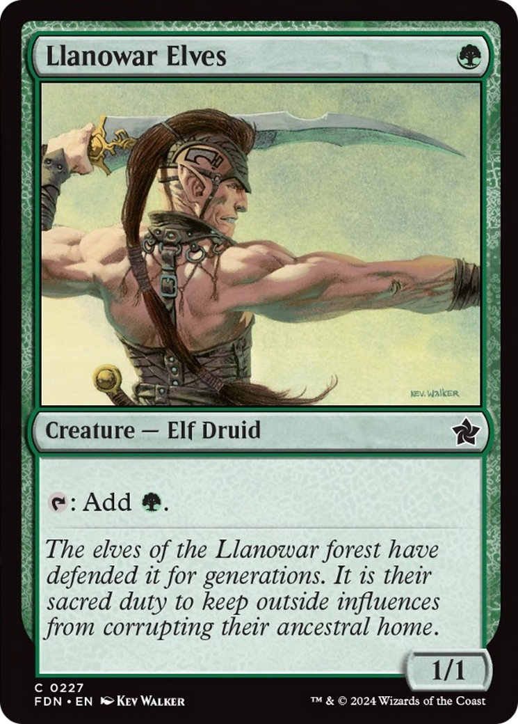 Llanowar Elves [Foundations] | Cards and Coasters CA