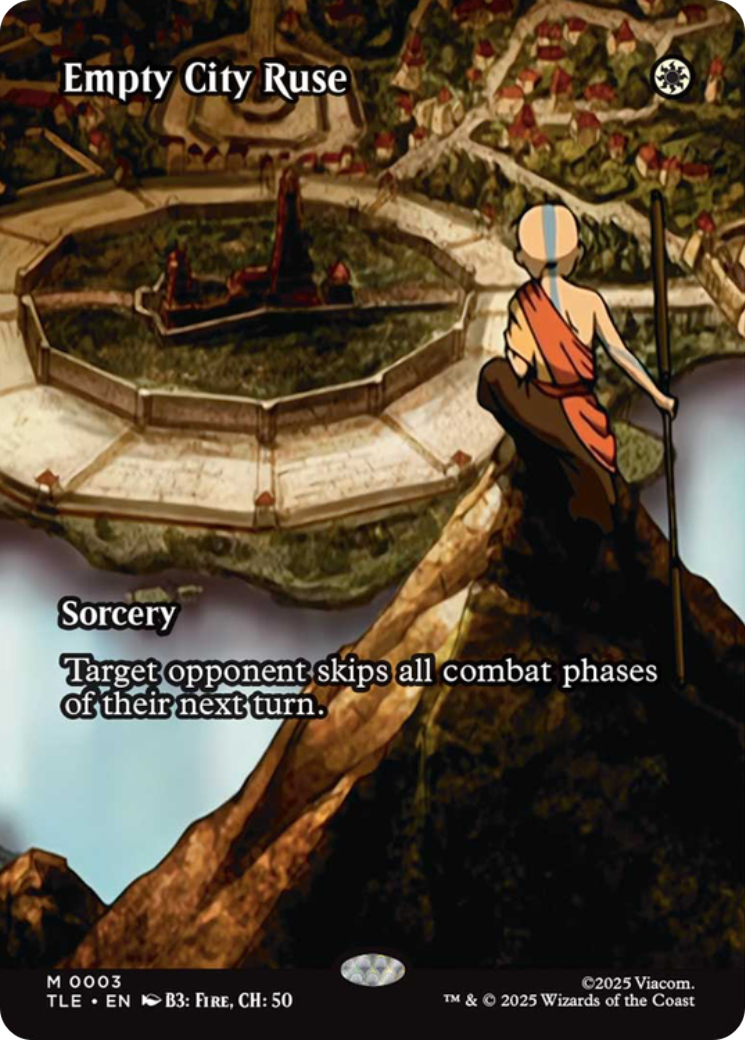 Empty City Ruse (Borderless) [Avatar: The Last Airbender: Eternal-Legal] | Cards and Coasters CA