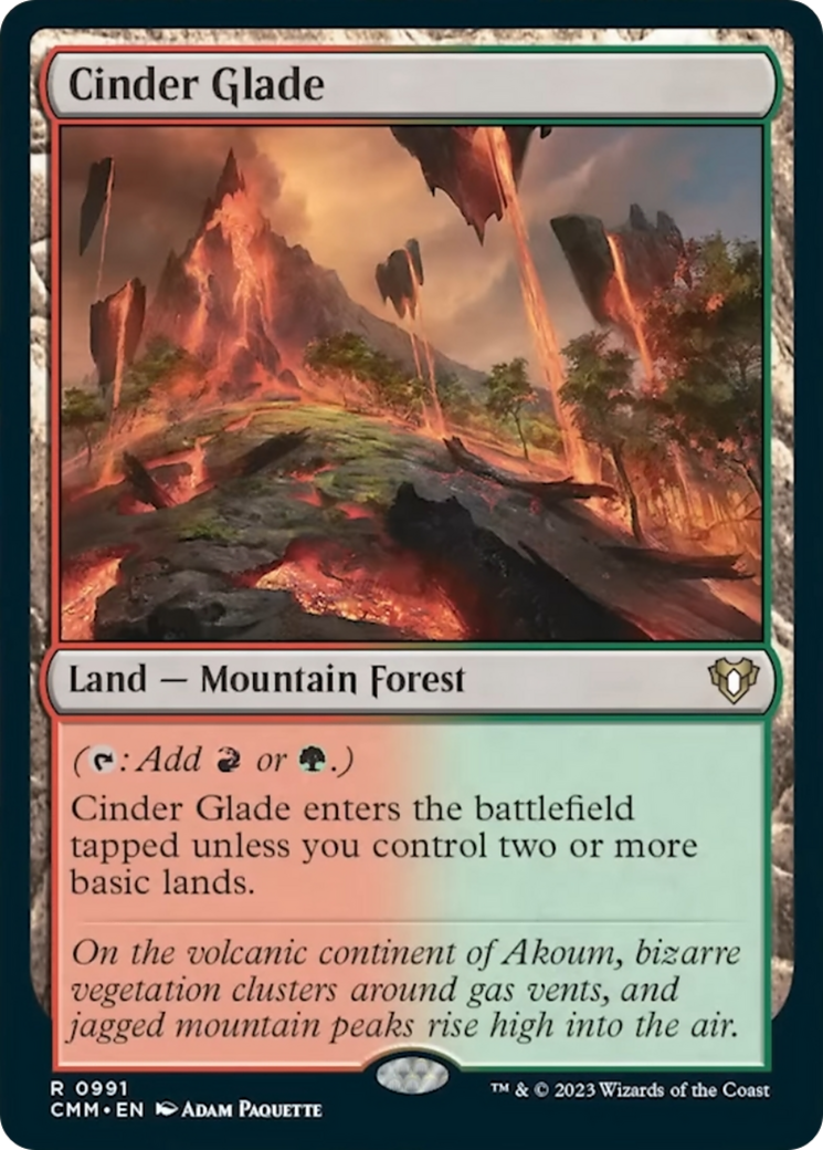 Cinder Glade [Commander Masters] | Cards and Coasters CA