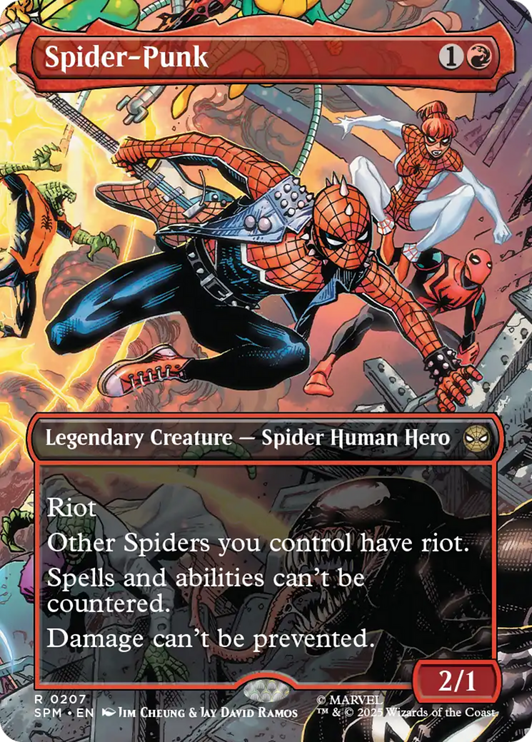 Spider-Punk (0207) (Borderless) [Marvel's Spider-Man] | Cards and Coasters CA