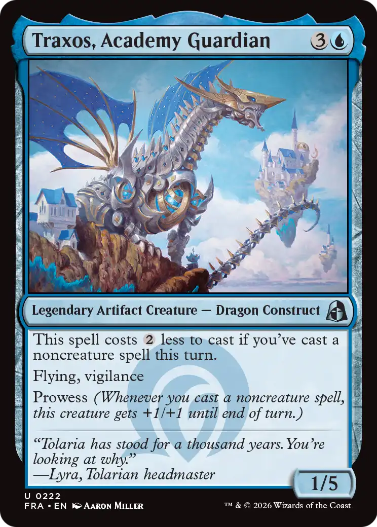 Traxos, Academy Guardian [Reality Fracture] | Cards and Coasters CA