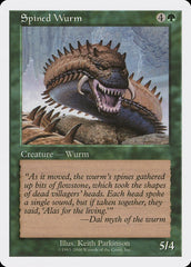 Spined Wurm [Media Promos] | Cards and Coasters CA