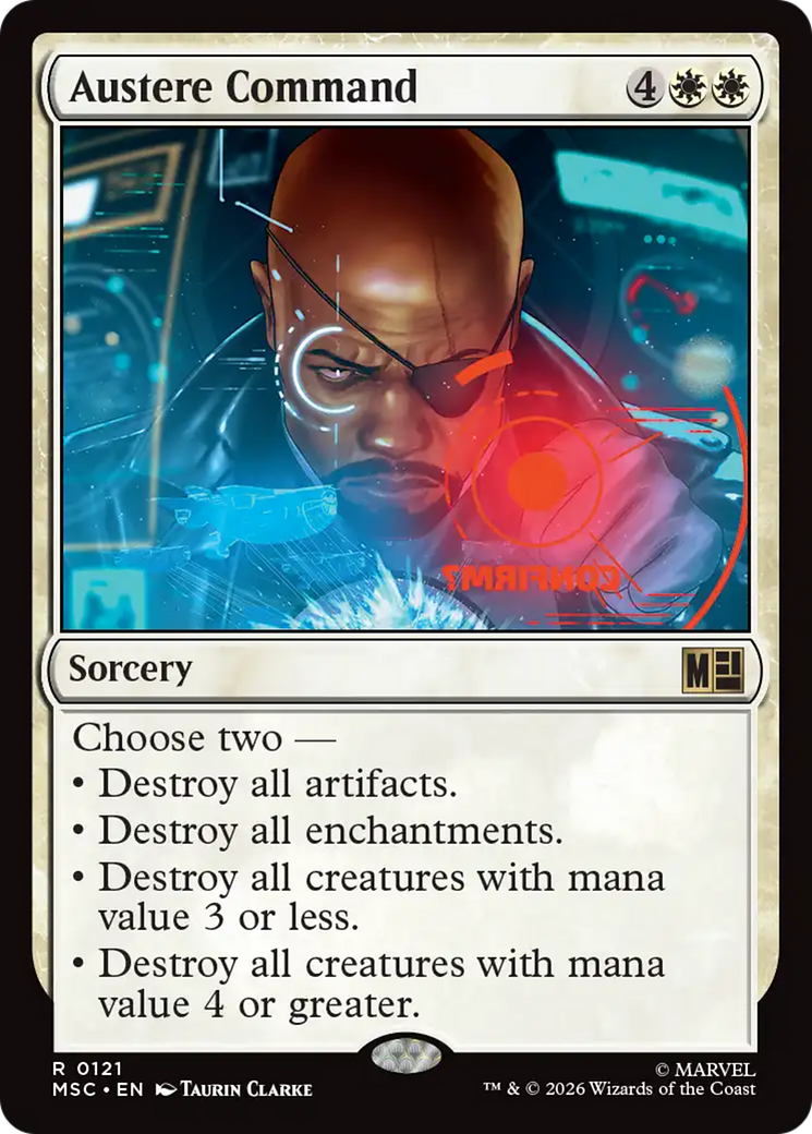 Austere Command [Marvel Super Heroes Commander] | Cards and Coasters CA