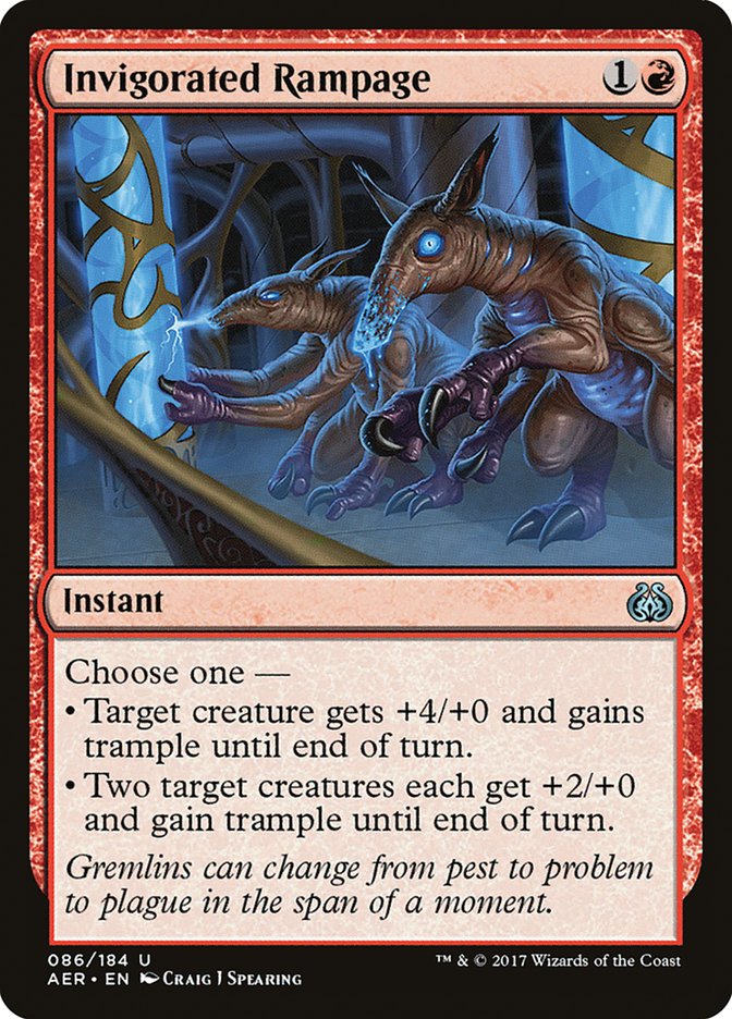 Invigorated Rampage [Aether Revolt] | Cards and Coasters CA