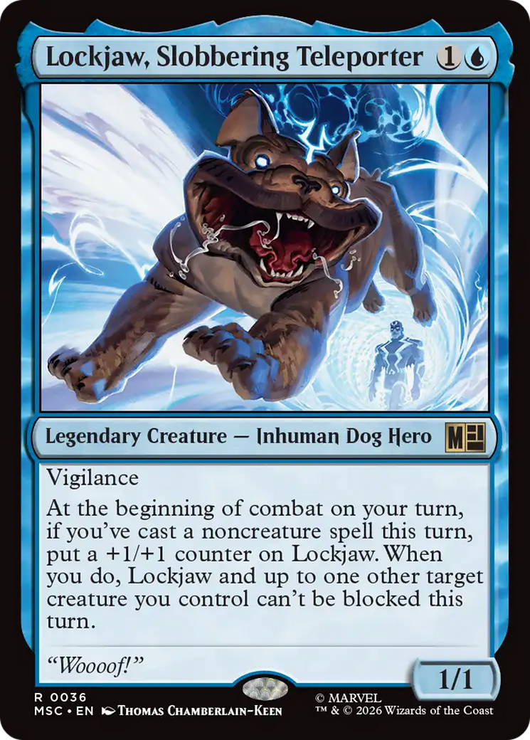 Lockjaw, Slobbering Teleporter [Marvel Super Heroes Commander] | Cards and Coasters CA