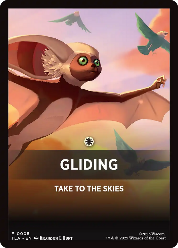 Gliding Theme Card [Avatar: The Last Airbender Tokens] | Cards and Coasters CA