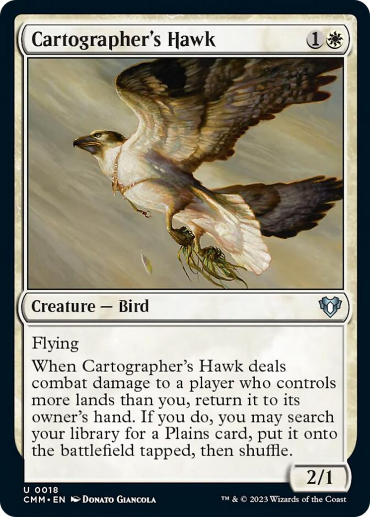 Cartographer's Hawk [Commander Masters] | Cards and Coasters CA