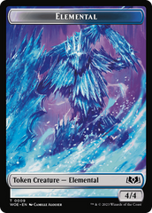 Elemental // Food (0013) Double-Sided Token [Wilds of Eldraine Tokens] | Cards and Coasters CA