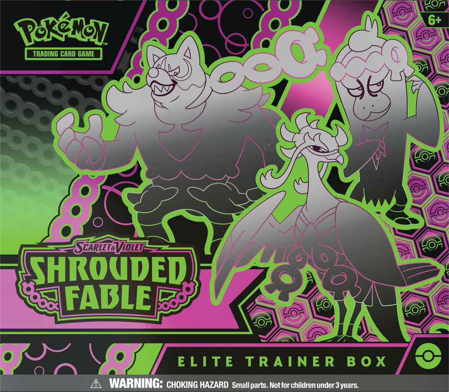 Pokémon Elite Trainer Box: Shadouded Fable | Cards and Coasters CA