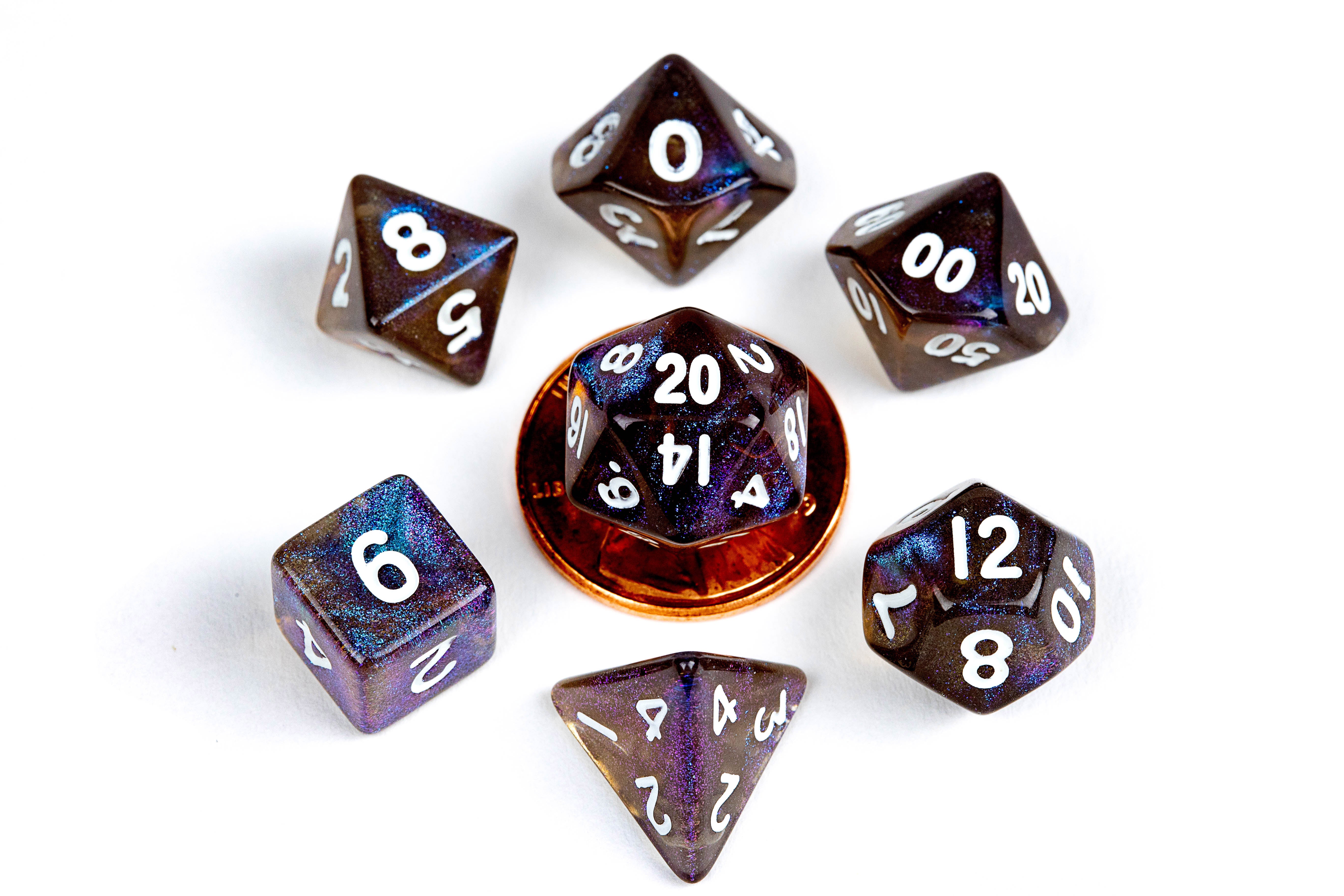 FanRoll Dice Set Mini: Stardust Galaxy | Cards and Coasters CA