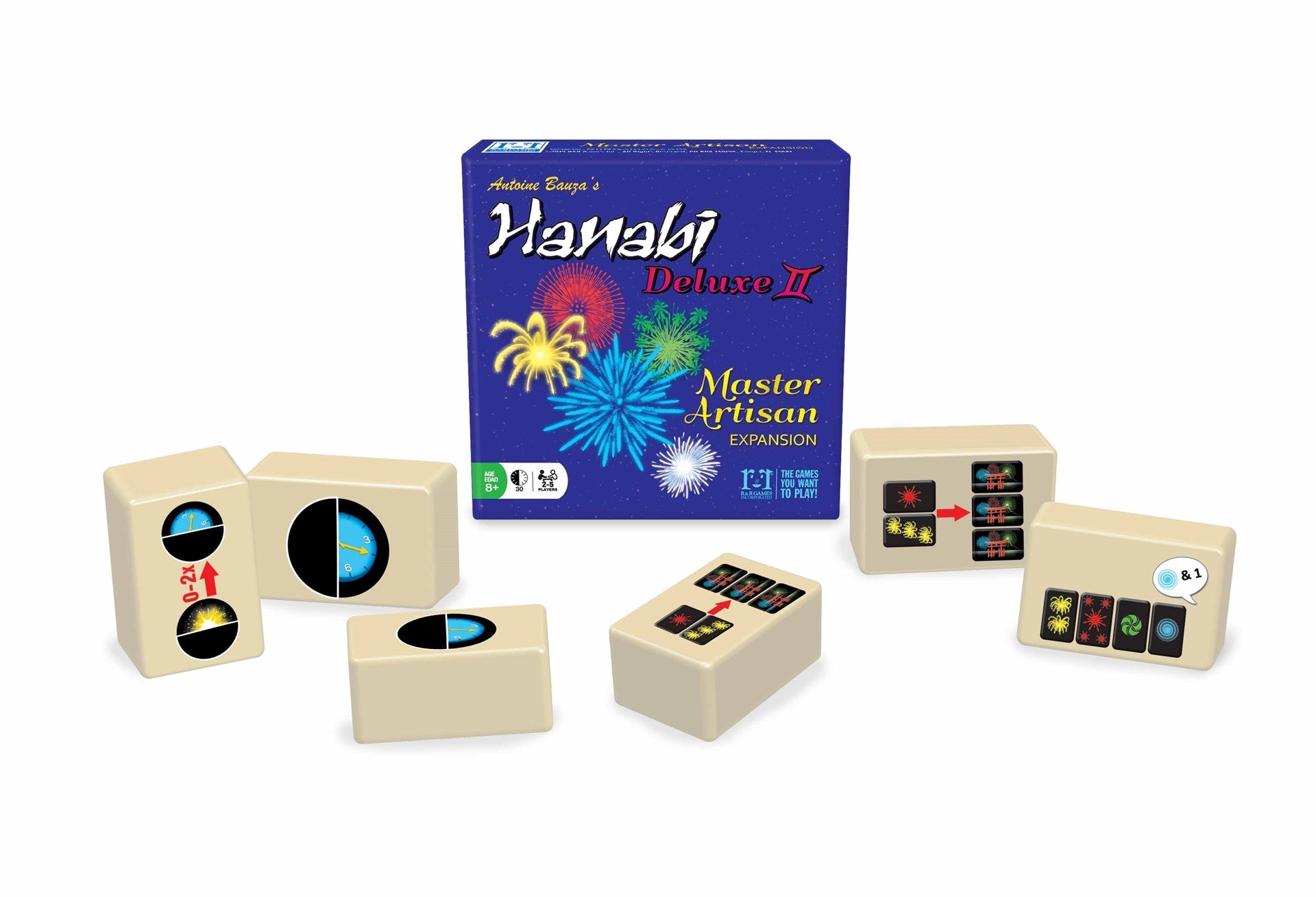 Hanabi Deluxe 2 Tiles Master Artisan | Cards and Coasters CA