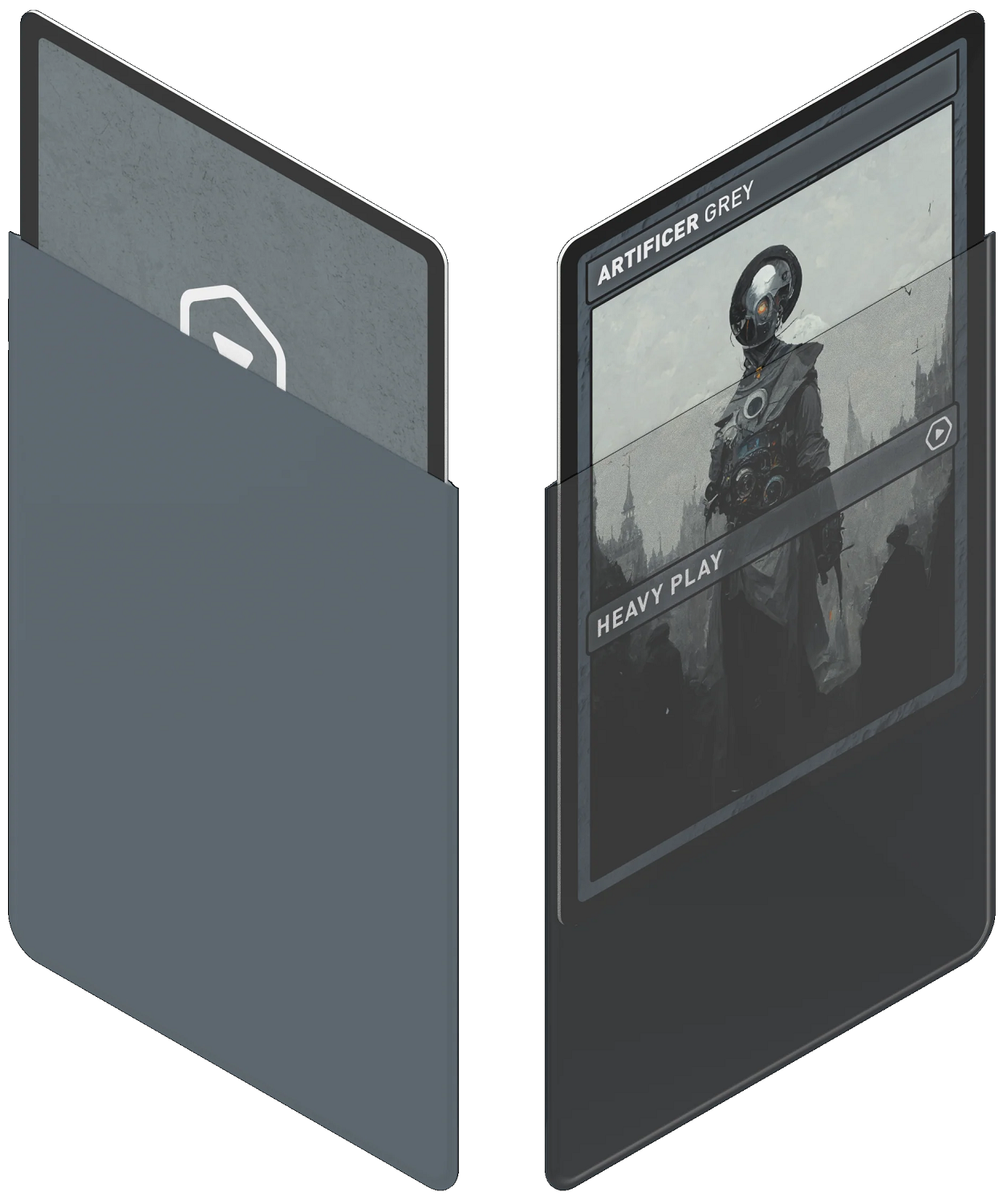 Heavy Play Sleeves: Gray | Cards and Coasters CA