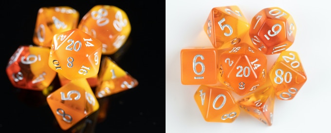 Little Dragon Dice Corp - Orange Orange | Cards and Coasters CA