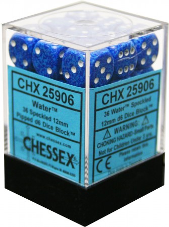 Chessex D6  Water | Cards and Coasters CA