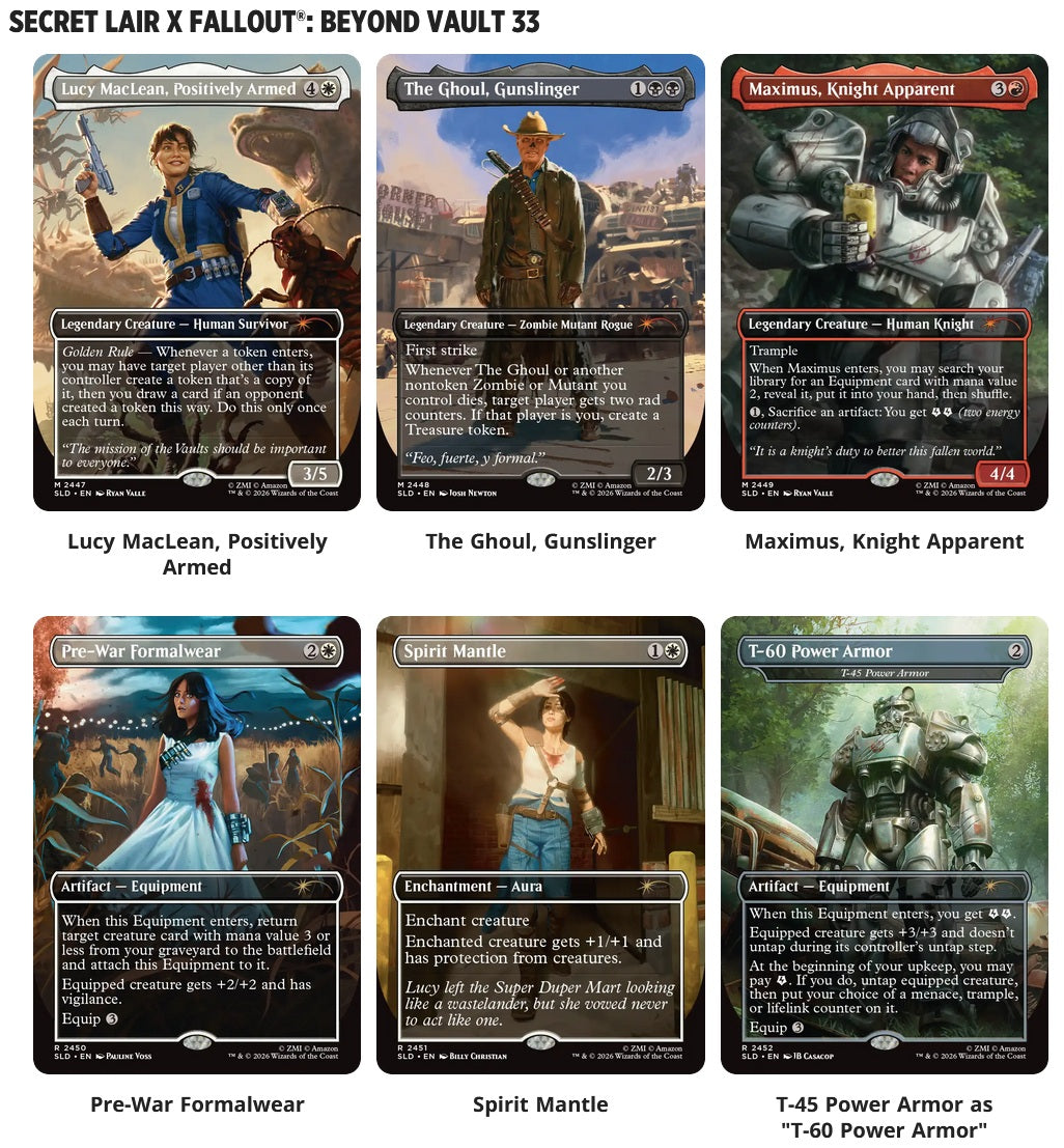 Secret Lair Fallout - Beyond Vault 33 | Cards and Coasters CA