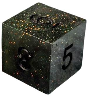 Little Dragon Underworld Dice Set: River of Styx Black Ink | Cards and Coasters CA