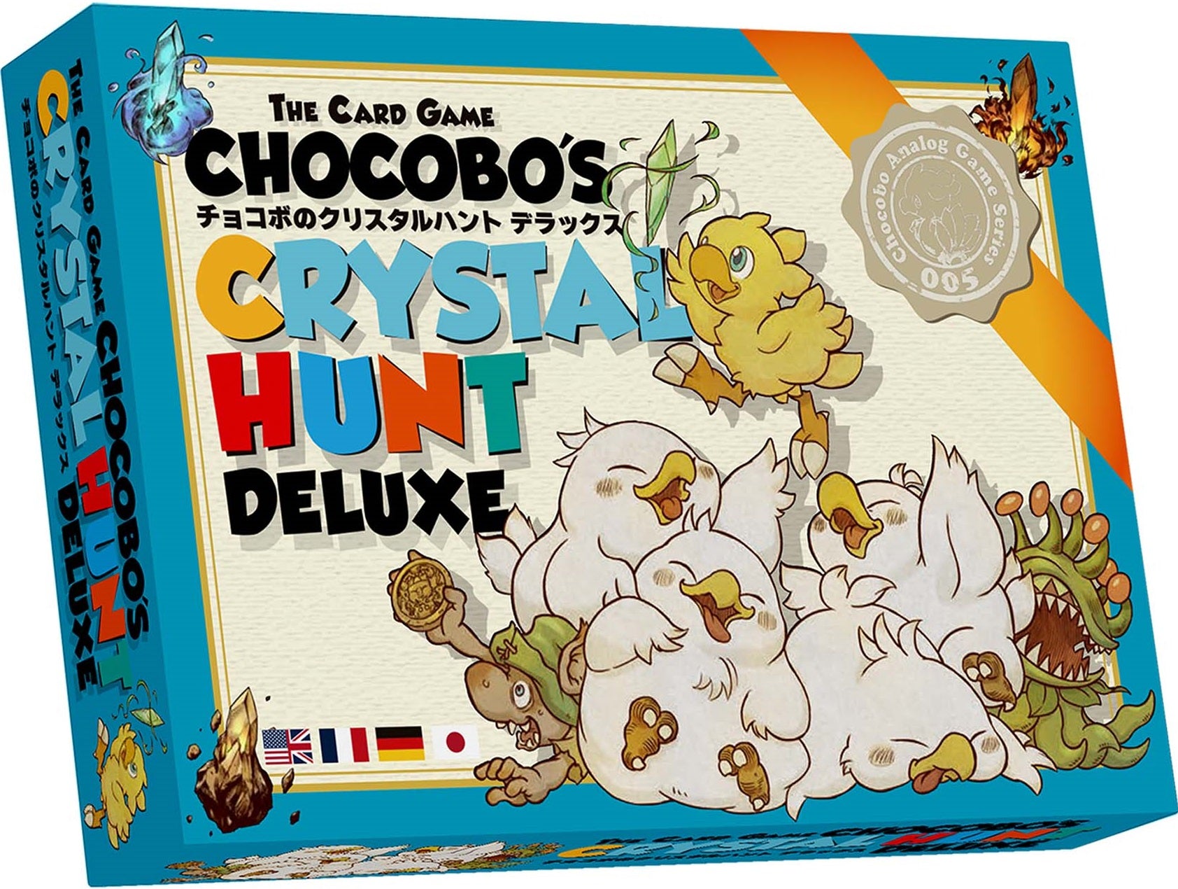 Chocobos Crystal Hunt Card Game Deluxe | Cards and Coasters CA