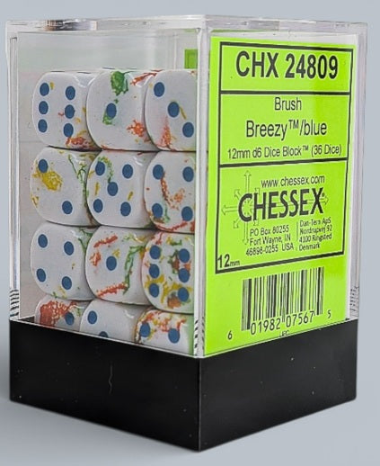 Chessex 36D6 Breezy/Blue | Cards and Coasters CA