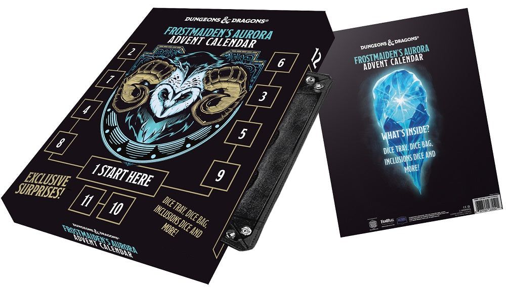 FanRoll: D&D Frostmaiden's Aurora Holiday Advent Calendar | Cards and Coasters CA