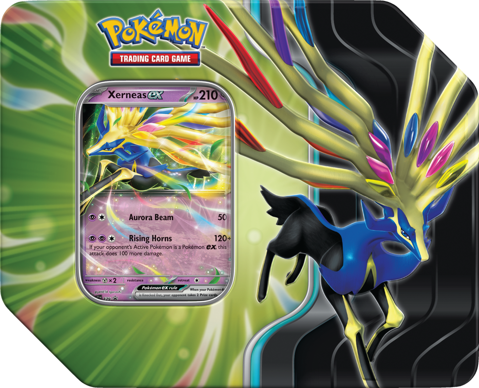 Pokemon: Sword & Shield: Xerneas EX Tin | Cards and Coasters CA