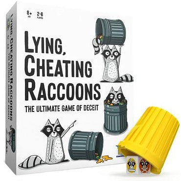 Lying Cheating Raccoons | Cards and Coasters CA