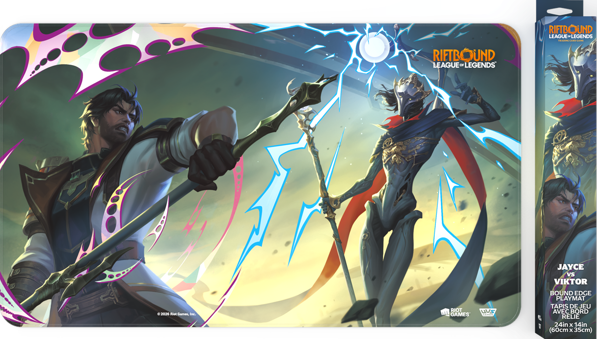 Riftbound Vendetta Playmat - Jayce VS Viktor | Cards and Coasters CA