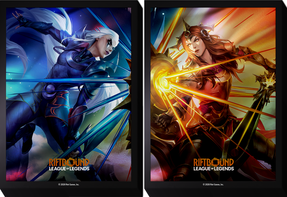 Riftbound Sleeves - Diana VS Leona | Cards and Coasters CA