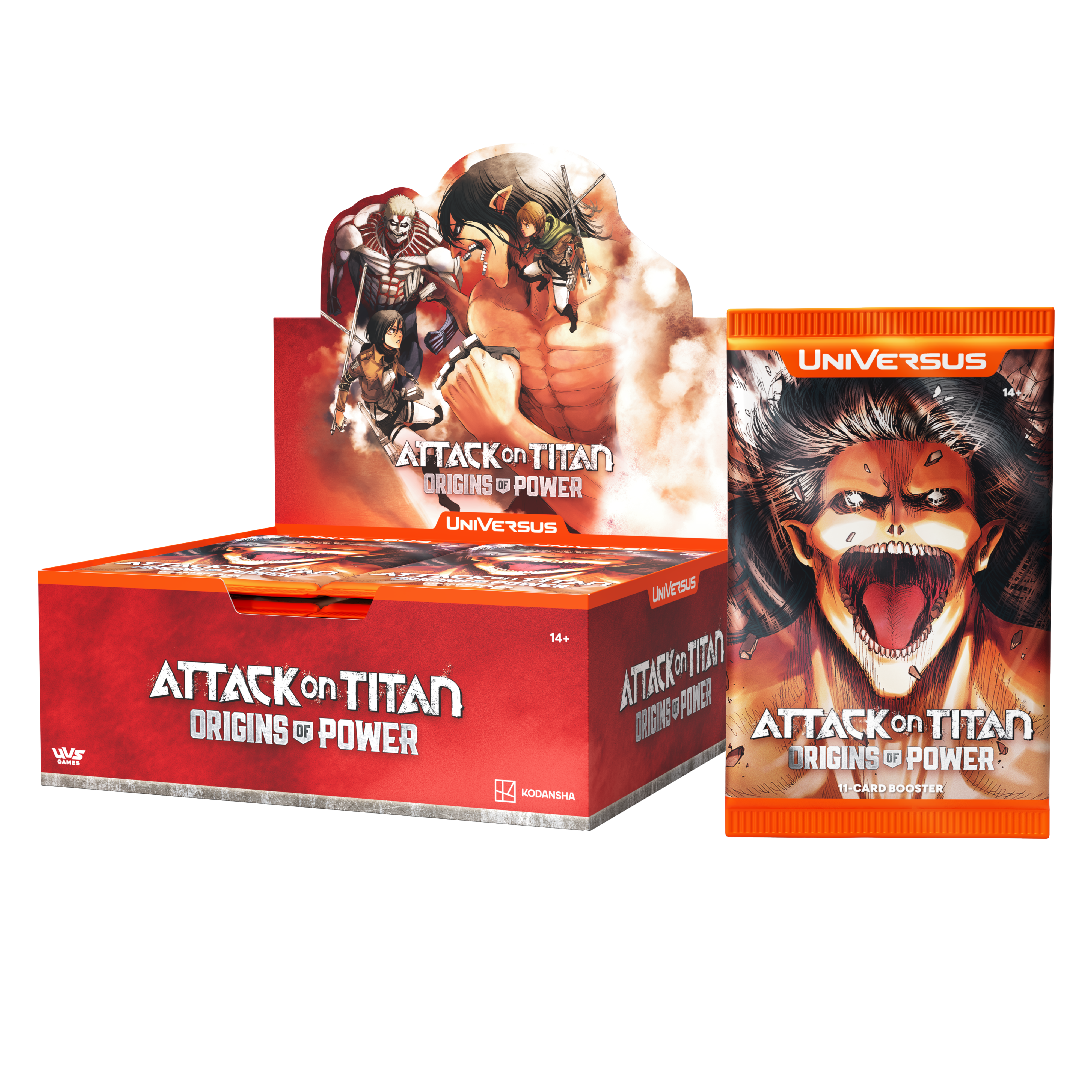 Universus: Attack on Titan: Origins of Power: Booster Pack | Cards and Coasters CA