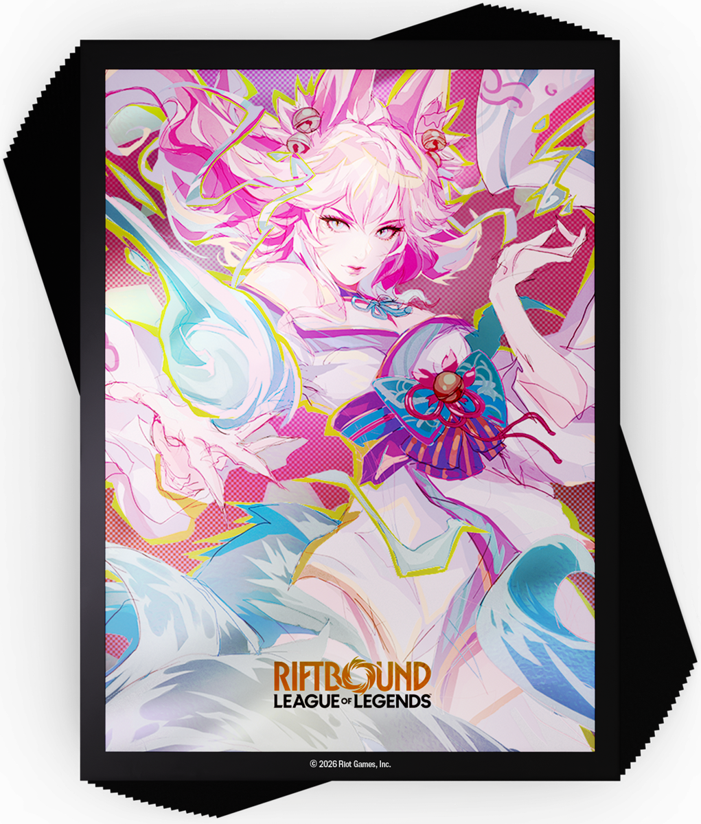 Riftbound Sleeves - Spirit Blossom Ahri | Cards and Coasters CA