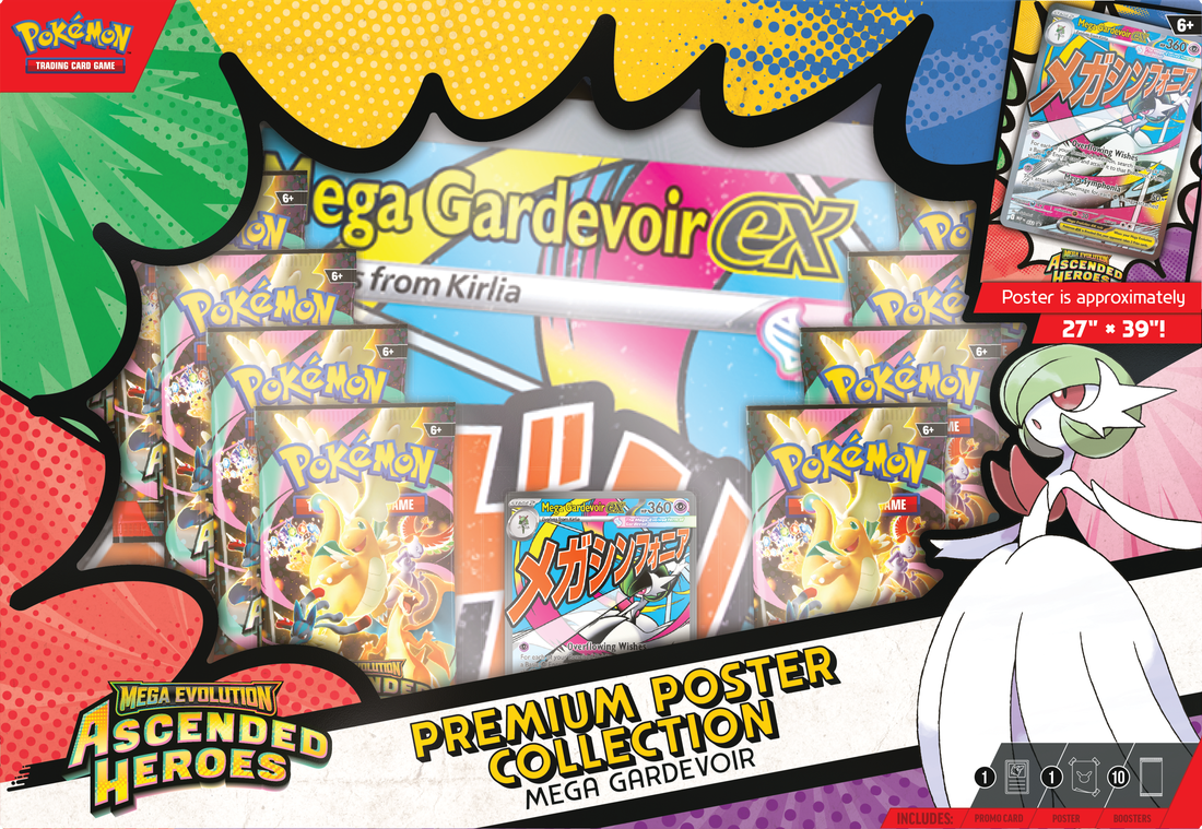 Pokemon - Ascended Heroes Premium poster Collection Mega Gardevoir EX | Cards and Coasters CA