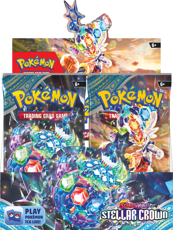 Pokemon: Scarlet & Violet: Stellar Crown Booster Box | Cards and Coasters CA