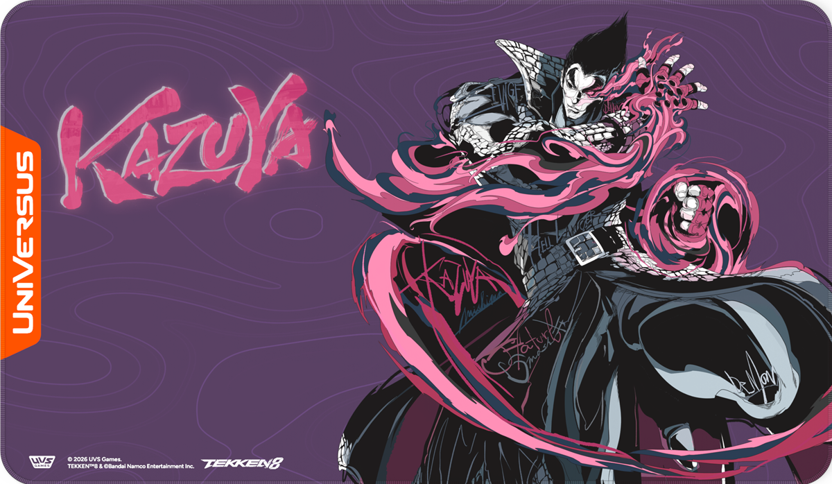 UVS Playmat - Tekken 8 - Kazuya | Cards and Coasters CA
