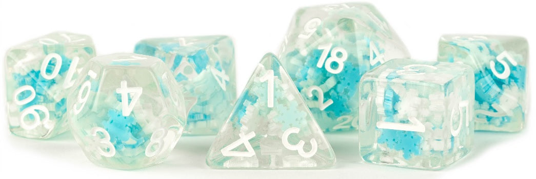 FanRoll Dice Set: Stardust Snowflake | Cards and Coasters CA