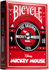 Bicycle Playing Cards: Micky Mouse | Cards and Coasters CA