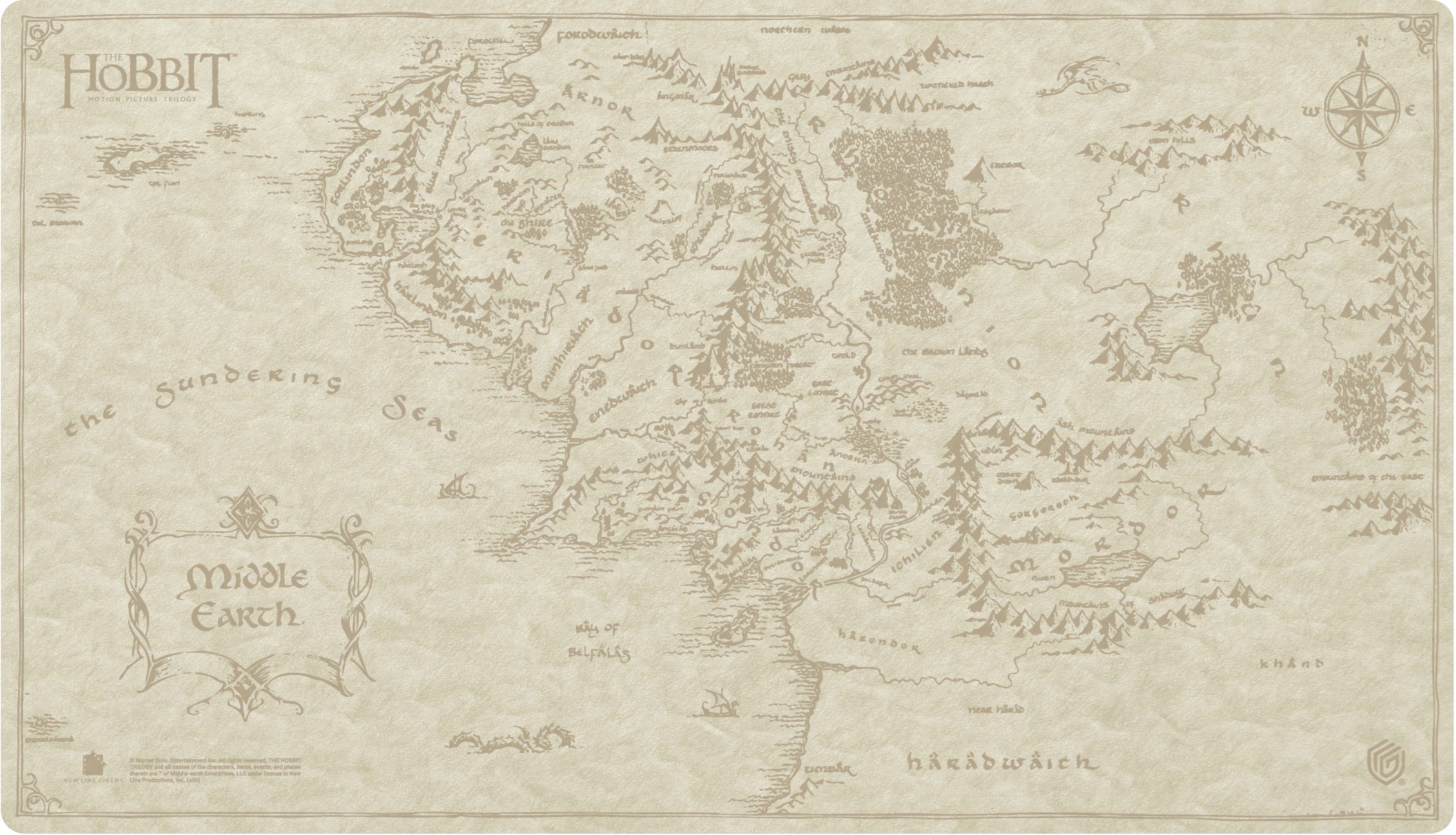 Ultimate Guard Playmat - The Hobbit - Middle-earth | Cards and Coasters CA