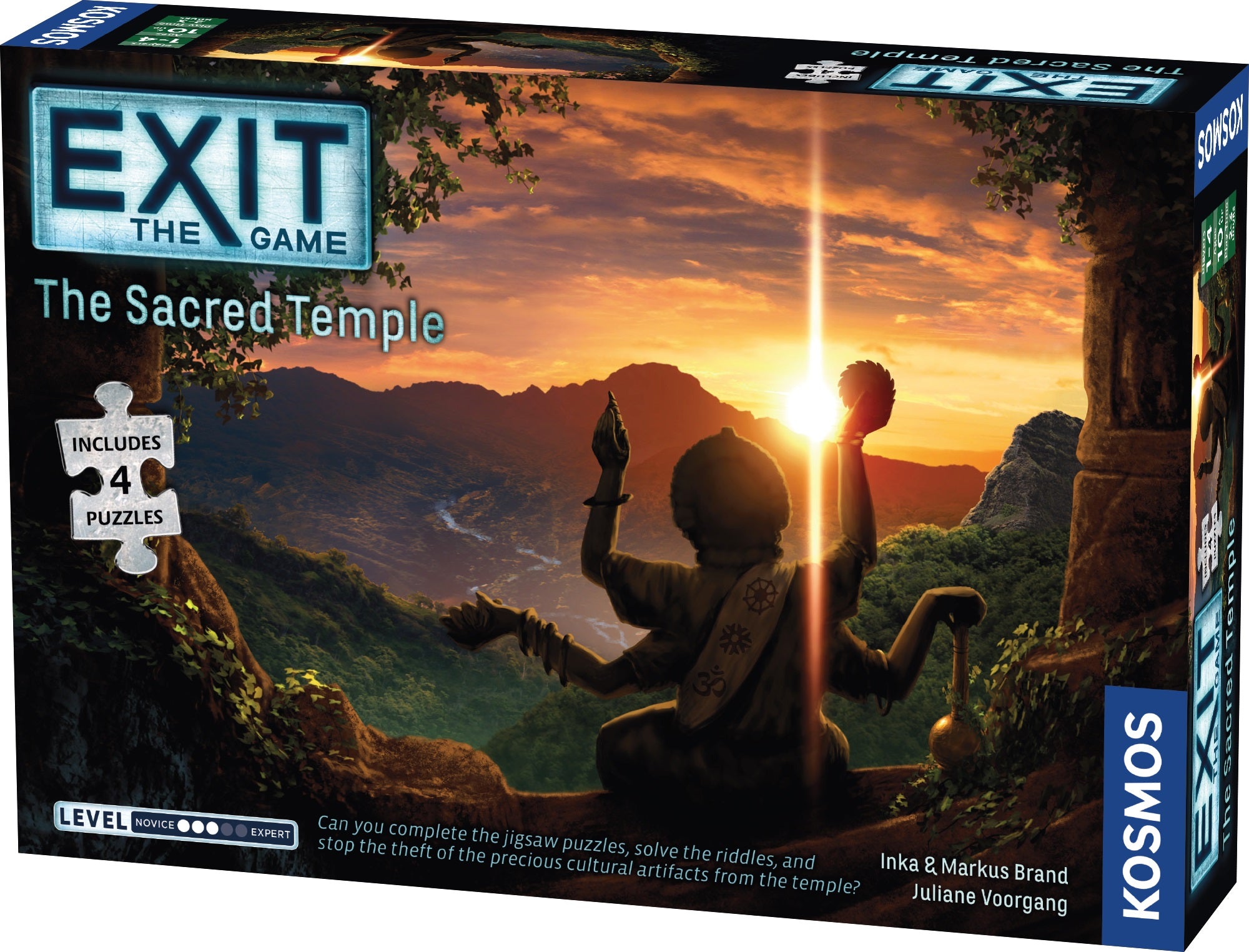 Board Game: Exit The Game: The Sacred Temple | Cards and Coasters CA