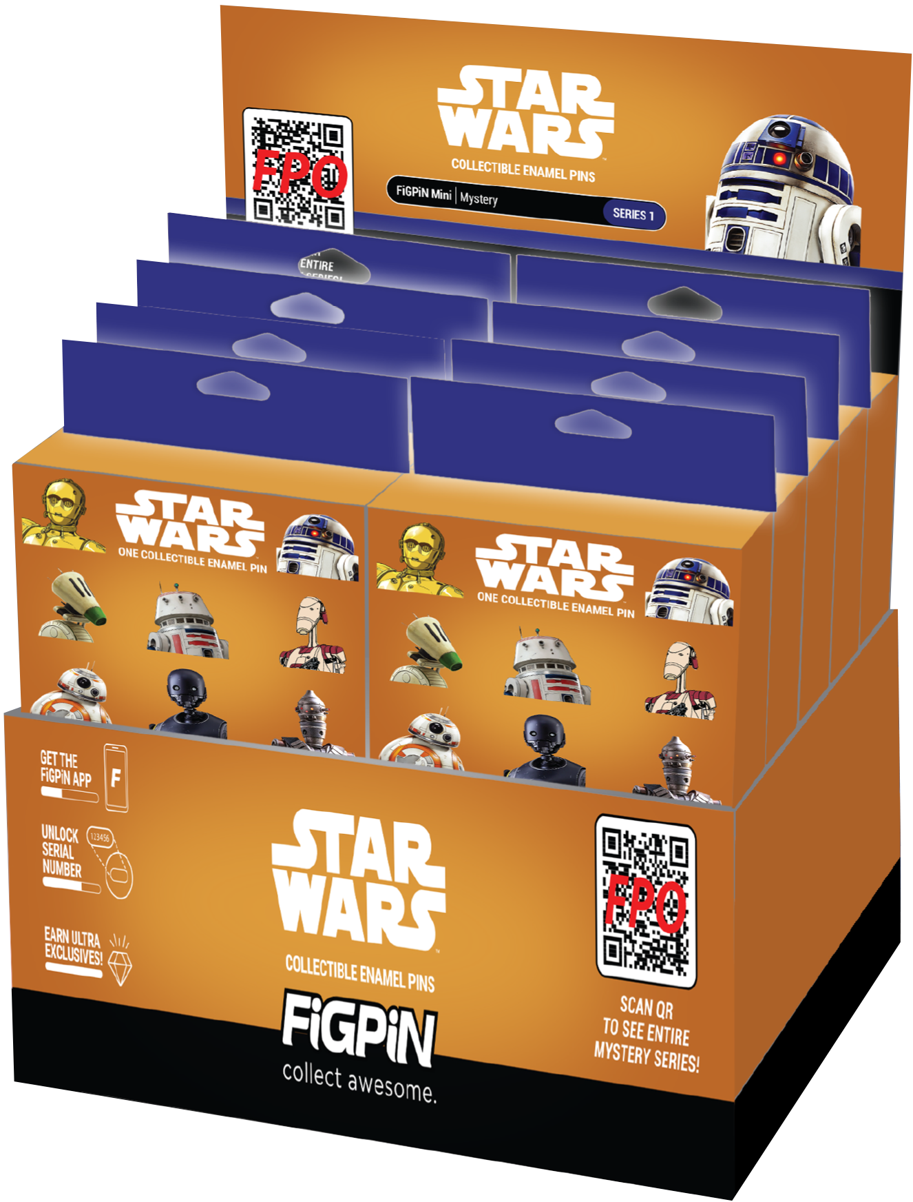 Fig Pin: Star Wars Droids | Cards and Coasters CA