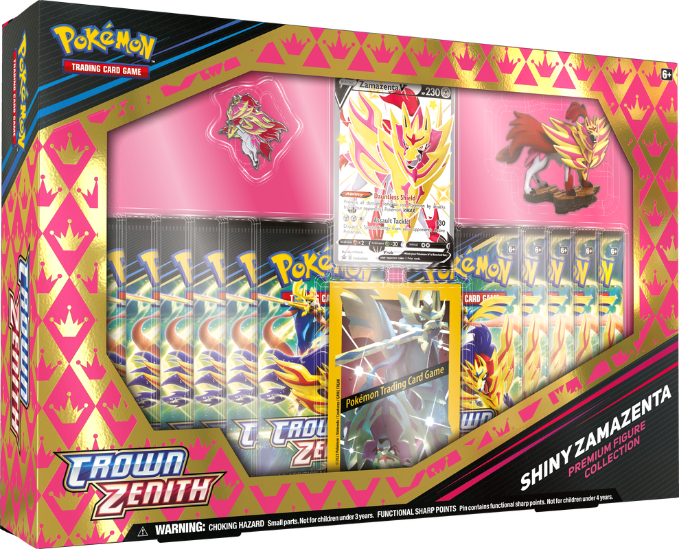 Pokémon Sealed: Premium Figure Collection Shiny Zamazenta | Cards and Coasters CA