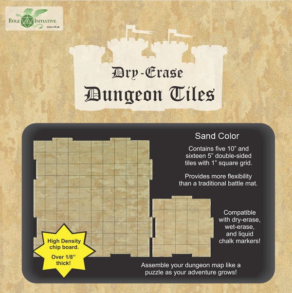 Dungeon Tiles - Sand Colour | Cards and Coasters CA