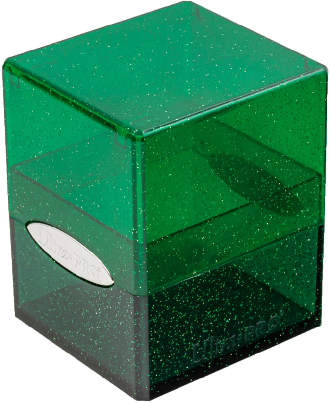 SATIN CUBE: Glitter Green | Cards and Coasters CA