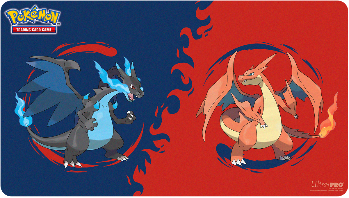 Playmat: Pokemon: Mega Charizard X & Y | Cards and Coasters CA