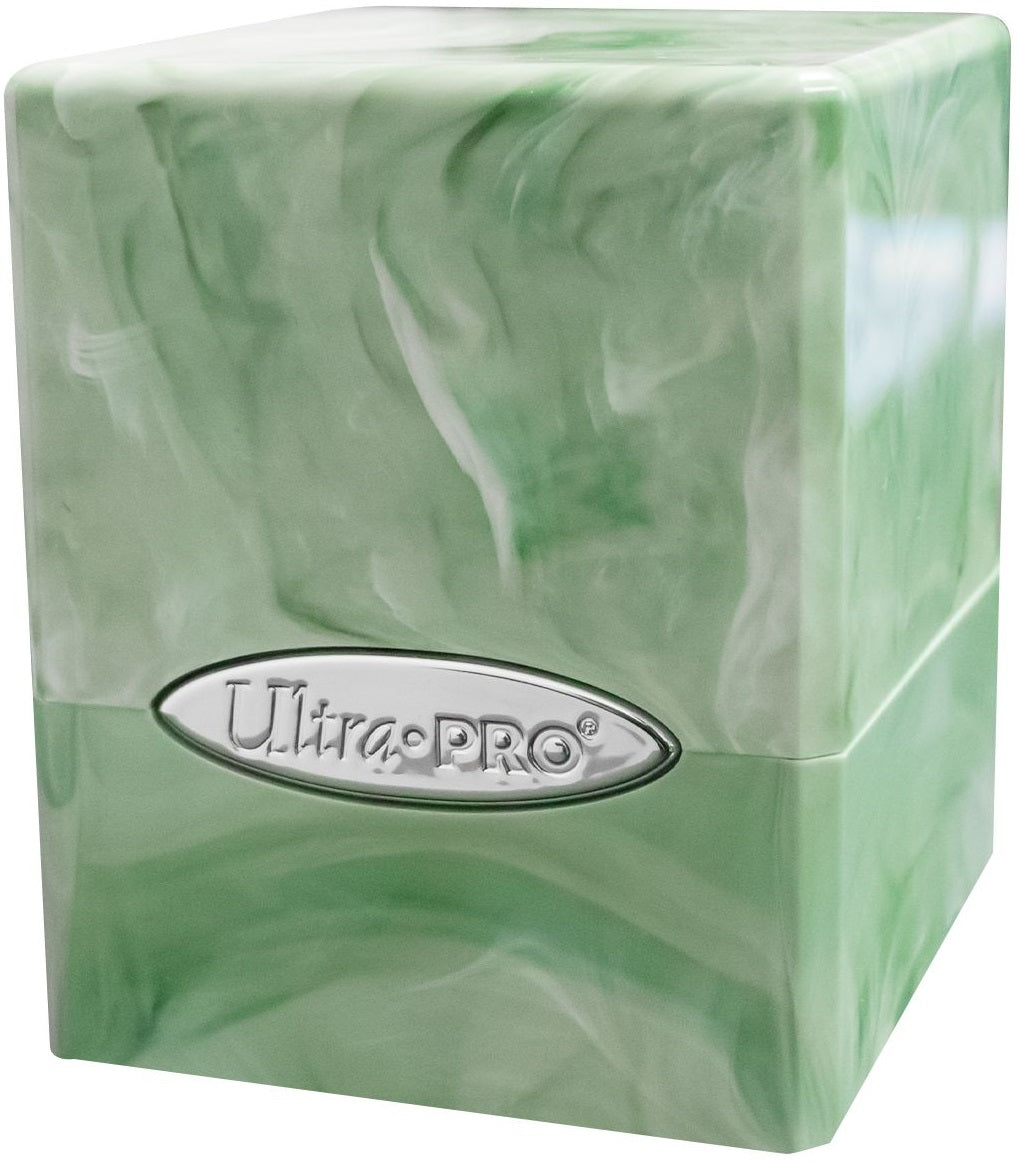 Satin Cube: Lime Green/White | Cards and Coasters CA