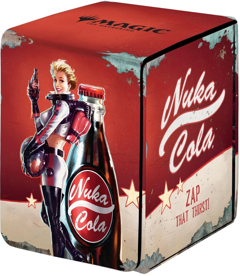 Ultra Pro Alcove Flip Deck Box: Fallout Nuka Cola | Cards and Coasters CA