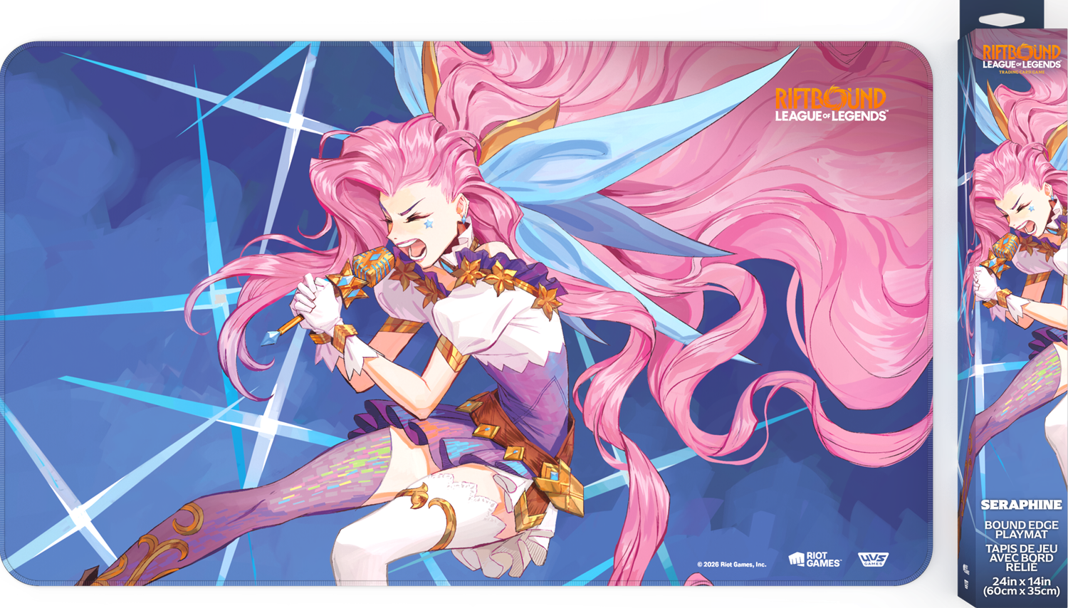Riftbound League of Legends TCG Radiance Playmat - Seraphine | Cards and Coasters CA