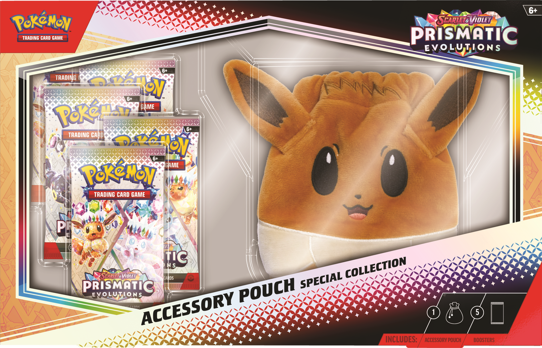 Pokémon: Scarlet & Violet: Prismatic Evolutions Accessory Pouch. | Cards and Coasters CA