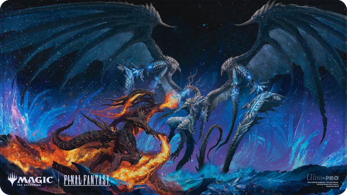 Magic The Gathering: Playmat Bahamut and Ifrit | Cards and Coasters CA