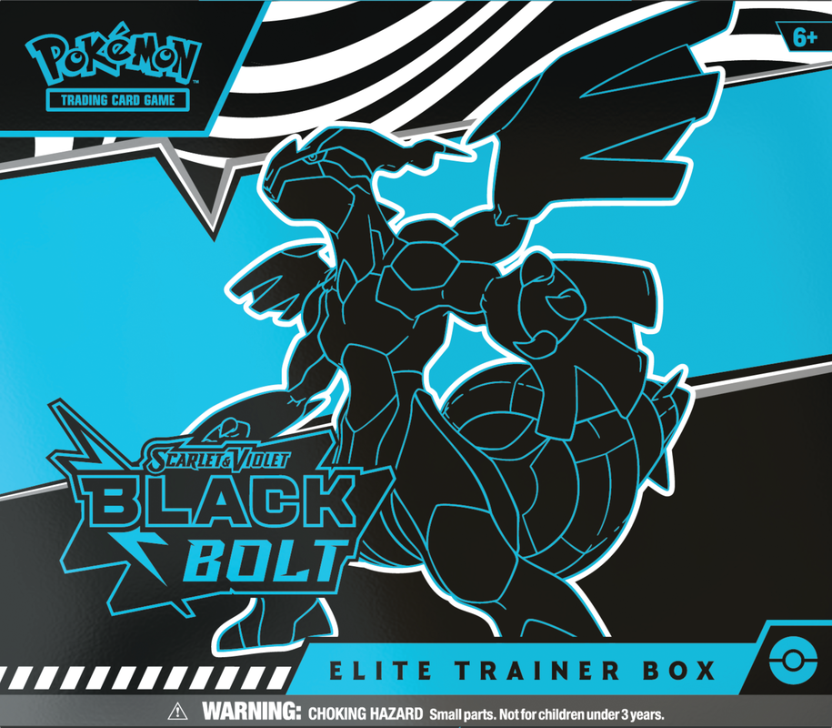 Pokémon: Scarlet & Violet - Black Bolt Elite Trainer Box | Cards and Coasters CA